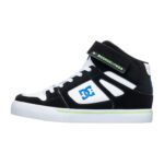 DC YOUTH PURE HIGH TOP SHOES BLACK BLUE WHITE - Image 3