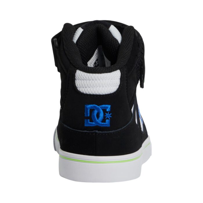 DC YOUTH PURE HIGH TOP SHOES BLACK BLUE WHITE - Image 6
