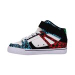 DC YOUTH PURE HIGH TOP SHOES BLUE RED WHITE - Image 3