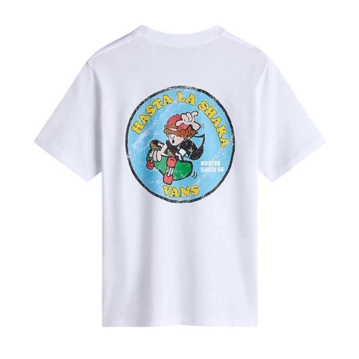 VANS BOYS HASTA LA SHAKA T-SHIRT WHITE - Image 2