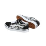 VANS KIDS OLD SKOOL SHOES DAISIES BLACK TRUE WHITE - Image 3