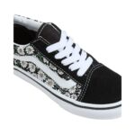 VANS KIDS OLD SKOOL SHOES DAISIES BLACK TRUE WHITE - Image 4