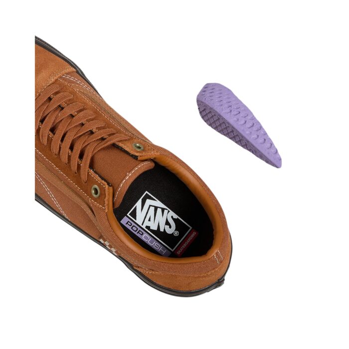 VANS SKATE OLD SKOOL SHOES SIENNA CHOCOLATE - Image 5