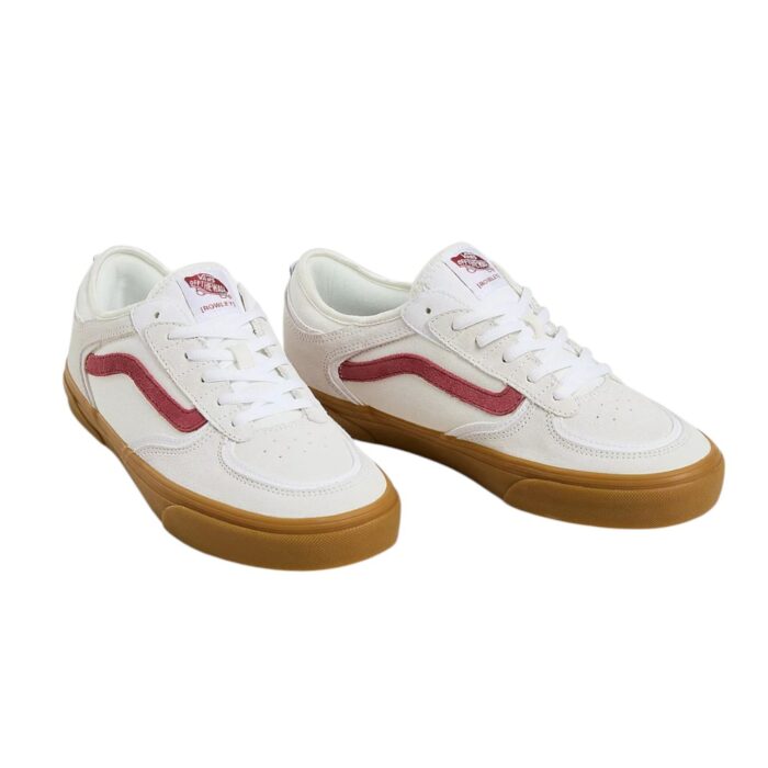 VANS SKATE ROWLEY SHOES RED WHITE GUM - Image 2