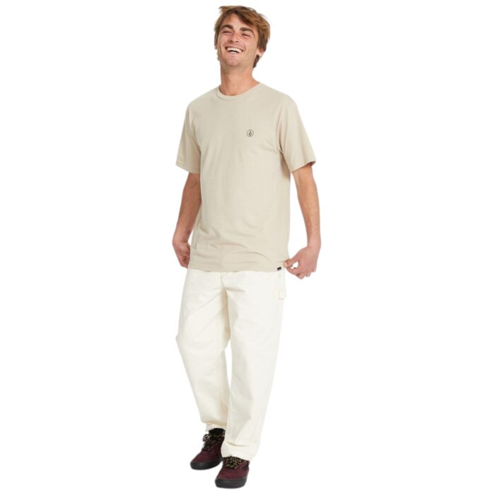 VOLCOM CIRCLE BLANKS T-SHIRT LIGHT KHAKI - Image 4