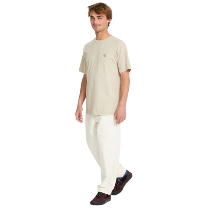 VOLCOM CIRCLE BLANKS T-SHIRT LIGHT KHAKI - Image 6