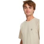 VOLCOM CIRCLE BLANKS T-SHIRT LIGHT KHAKI - Image 3