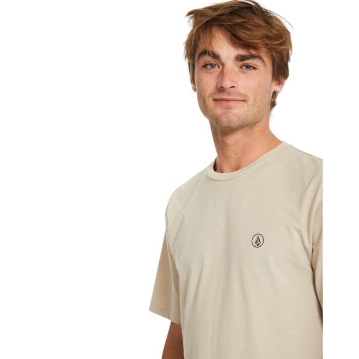 VOLCOM CIRCLE BLANKS T-SHIRT LIGHT KHAKI - Image 3