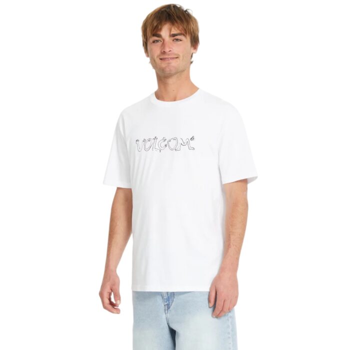 VOLCOM CRAZYBAL T-SHIRT WHITE - Image 3