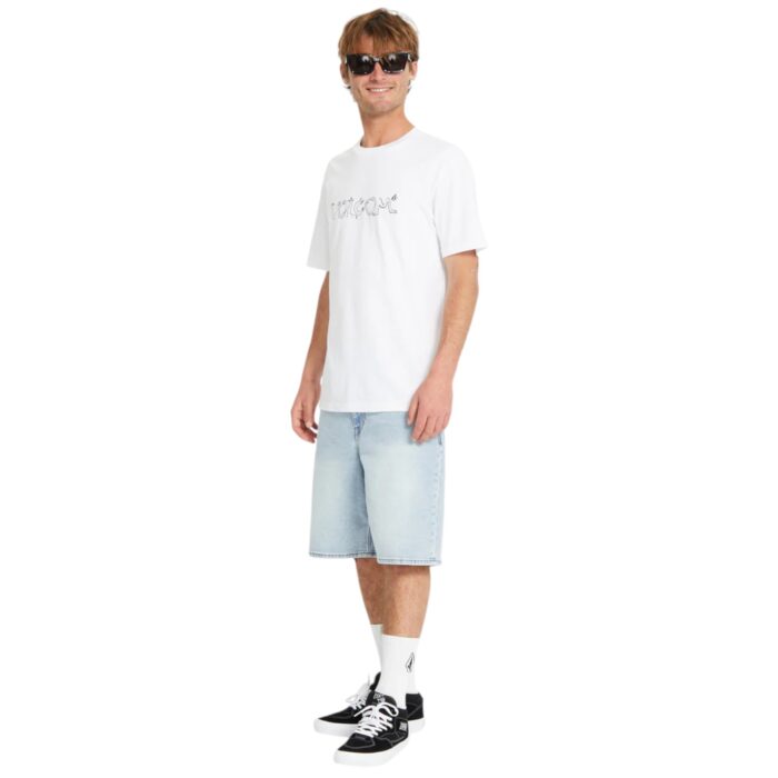 VOLCOM CRAZYBAL T-SHIRT WHITE - Image 4