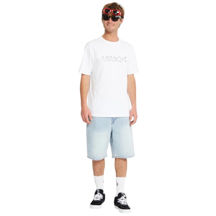 VOLCOM CRAZYBAL T-SHIRT WHITE - Image 5