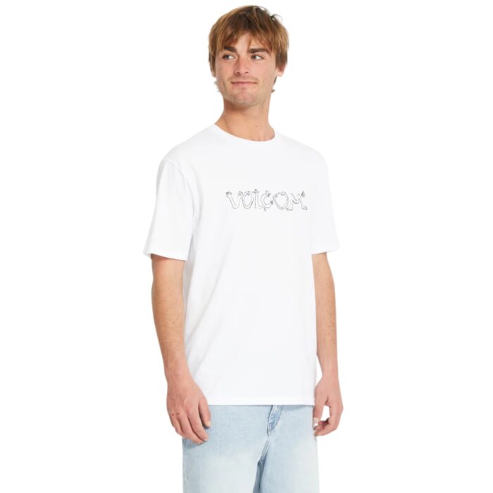 VOLCOM CRAZYBAL T-SHIRT WHITE - Image 7