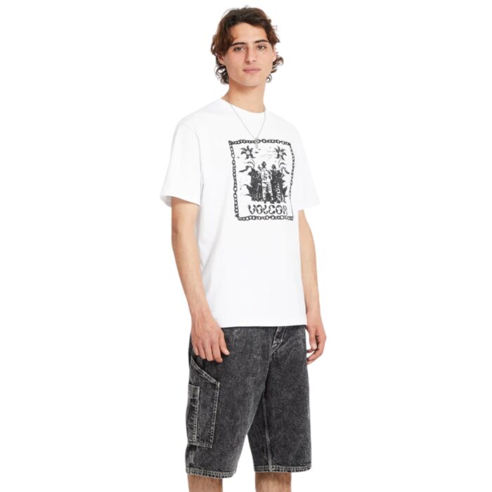 VOLCOM FA FILIP RYGALSKI 1 T-SHIRT WHITE - Image 3