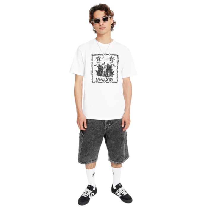 VOLCOM FA FILIP RYGALSKI 1 T-SHIRT WHITE - Image 4