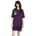 VOLCOM FA FILIP RYGALSKI T-SHIRT DRESS GRAPE ROYALE