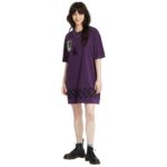 VOLCOM FA FILIP RYGALSKI T-SHIRT DRESS GRAPE ROYALE - Image 5