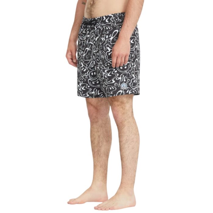 VOLCOM FA FILIP RYGALSKY SMILE TRUNK 17 BOARDSHORT BLACK - Image 4