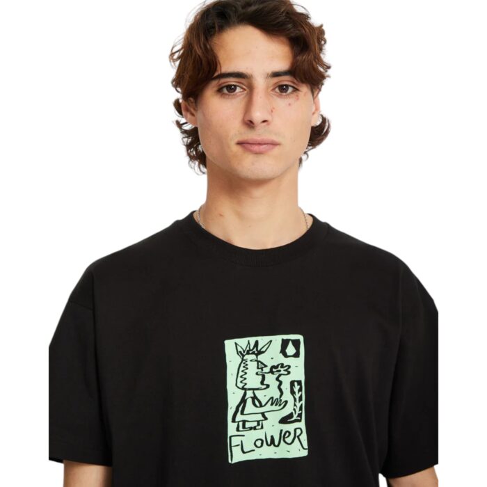 VOLCOM FLOWATCH T-SHIRT BLACK - Image 6