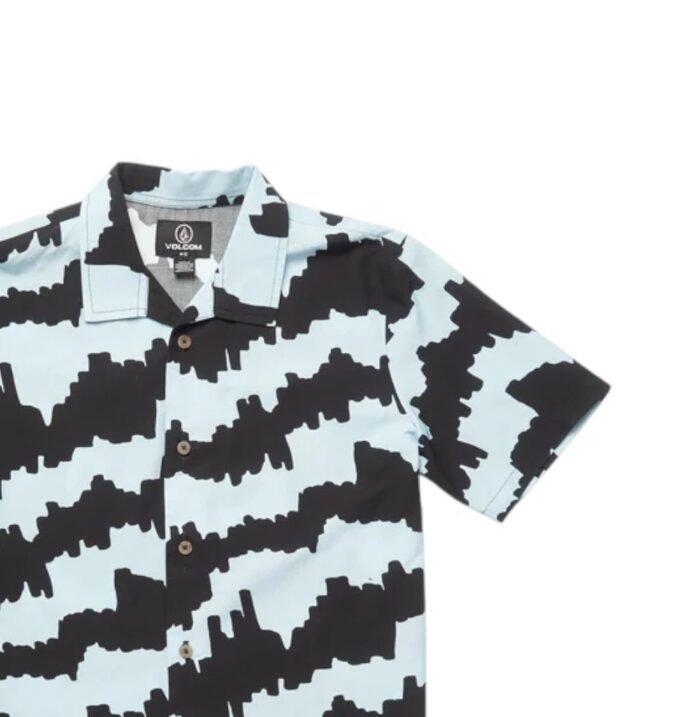 VOLCOM BOYS COSMIC LOVE SHIRT ICE BLUE - Image 3