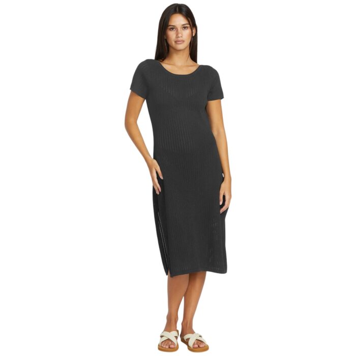 VOLCOM MESHY BEACH COVER UP BLACK - Image 5