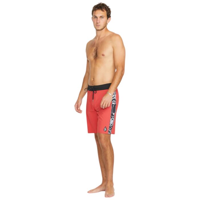 VOLCOM MINGLE MOD TECH 20 BOARDSHORT CRANBERRY - Image 3