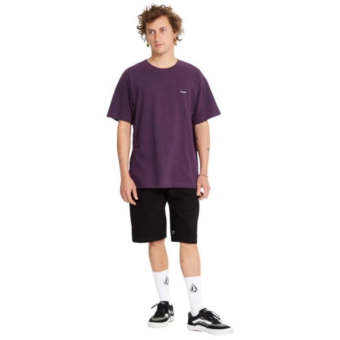 VOLCOM PISTOL STONE T-SHIRT GRAPE ROYAL - Image 6