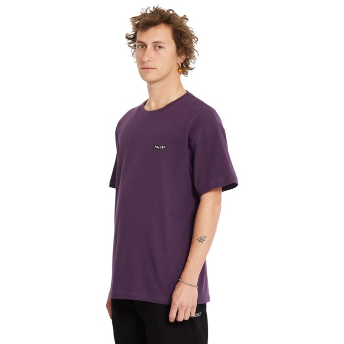 VOLCOM PISTOL STONE T-SHIRT GRAPE ROYAL - Image 3