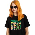 VOLCOM RADICAL DAZE UP T-SHIRT BLACK - Image 2
