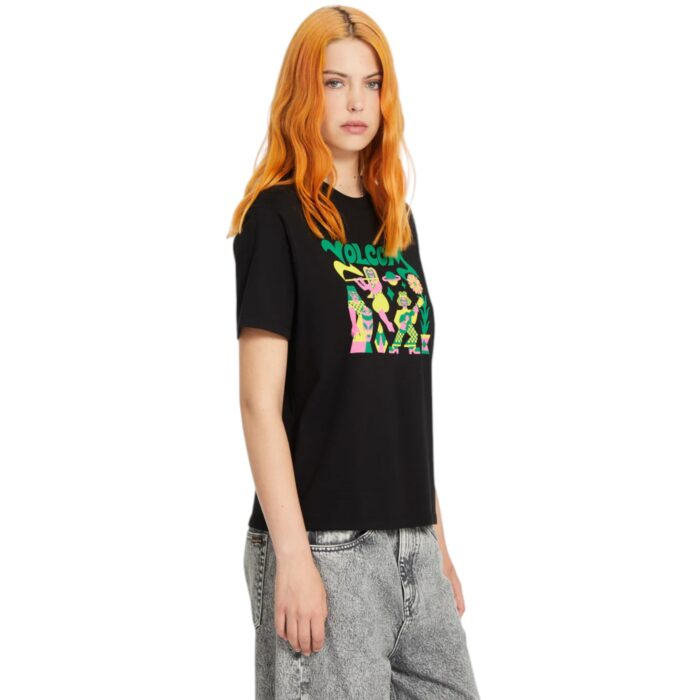 VOLCOM RADICAL DAZE UP T-SHIRT BLACK - Image 3