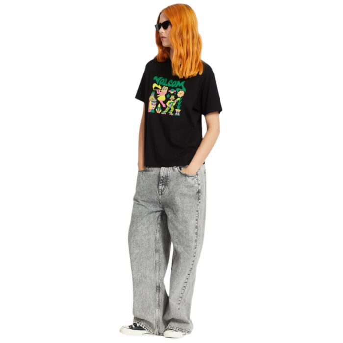 VOLCOM RADICAL DAZE UP T-SHIRT BLACK - Image 4