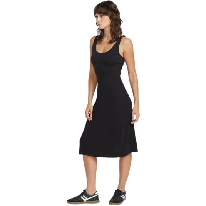 VOLCOM RIZZLED DRESS BLACK - Image 4