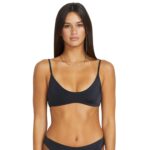 VOLCOM SIMPLY SEAMLESS BIKINI TOP BLACK - Image 2