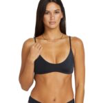VOLCOM SIMPLY SEAMLESS BIKINI TOP BLACK - Image 5
