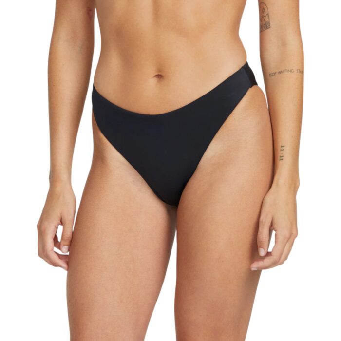 VOLCOM SIMPLY SEAMLESS SKIMPY BIKINI BOTTOM BLACK - Image 2