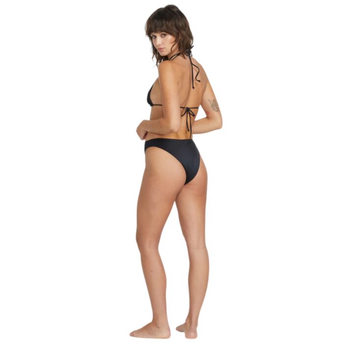 VOLCOM SIMPLY SEAMLESS SKIMPY BIKINI BOTTOM BLACK - Image 5