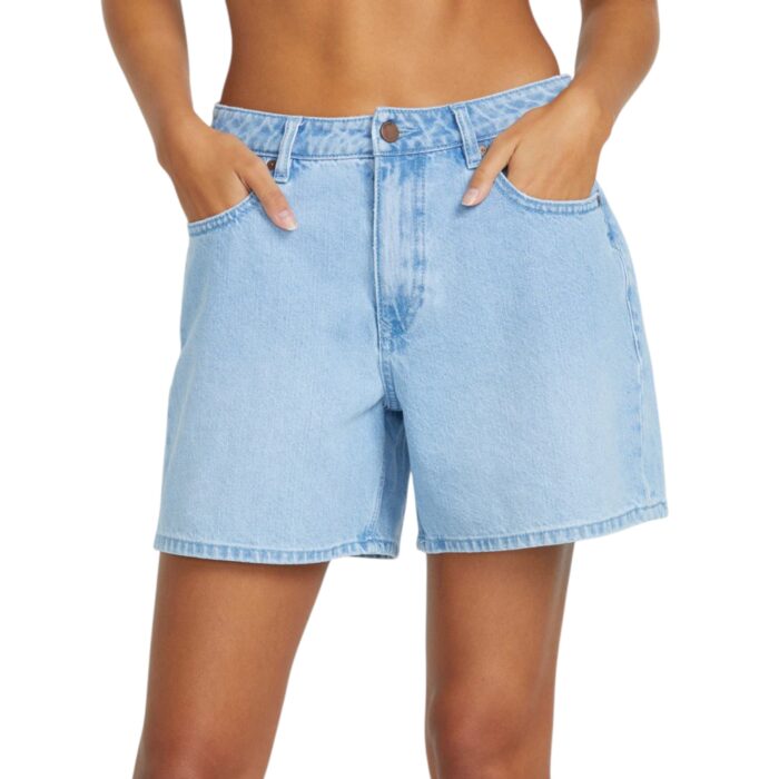 VOLCOM STONED BOYFRIEND SHORT BLUE BIRD - Image 4