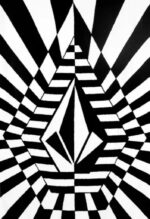 VOLCOM STONERAY TOWEL BLACK WHITE - Image 4