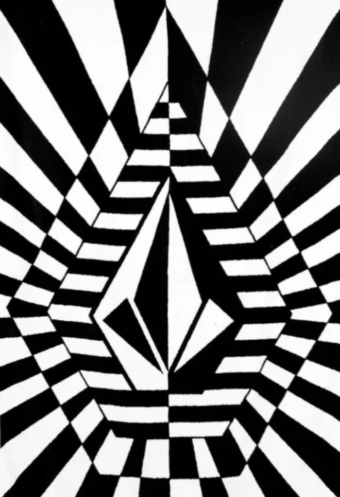 VOLCOM STONERAY TOWEL BLACK WHITE - Image 4