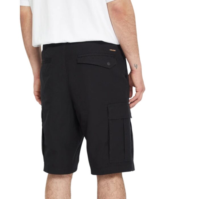 VOLCOM STRANGE TRIPPER CARGO SHORT 22 BLACK - Image 4