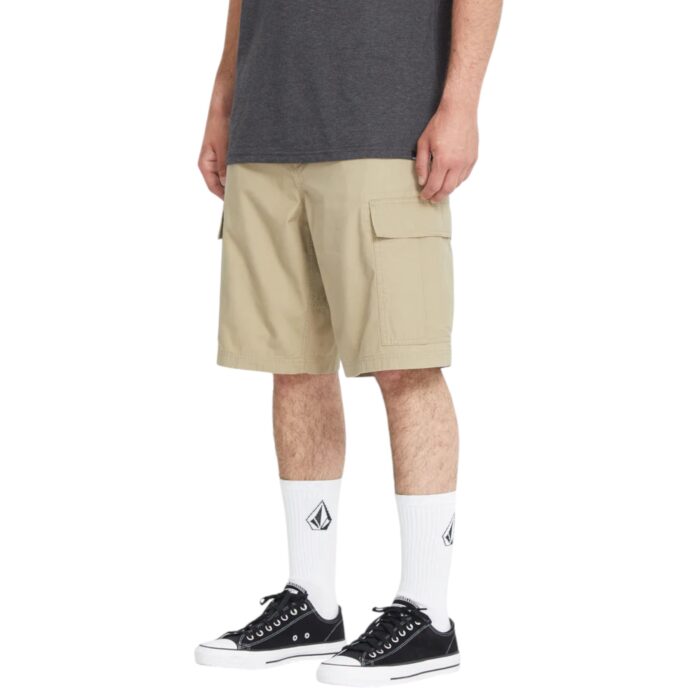 VOLCOM STRANGE TRIPPER CARGO SHORT 22 KHAKI - Image 3