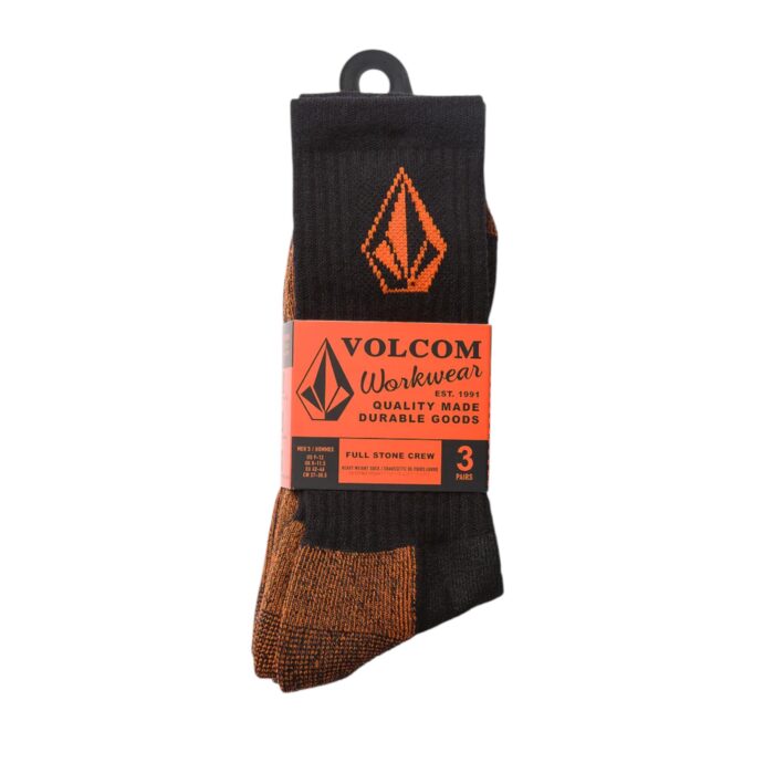 VOLCOM WORKWEAR 3PK SOCKS BLACK - Image 5