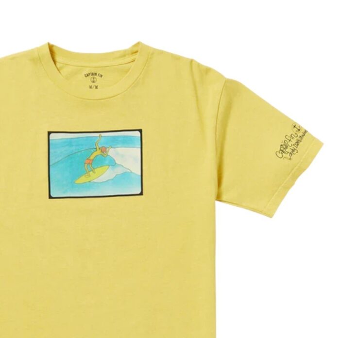 CAPTAIN FIN ADS WHOOOO T-SHIRT MINERAL YELLOW - Image 3