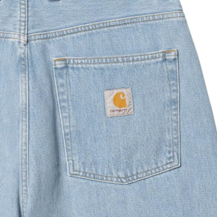 CARHARTT WIP BRANDON SHORT BLUE HEAVY STONE BLEACHED - Image 3