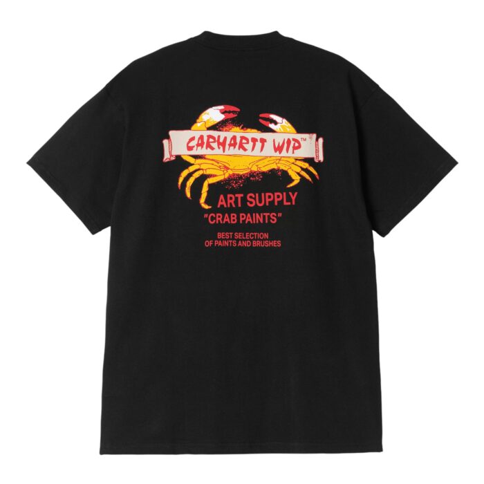 CARHARTT WIP CRAB PAINT T-SHIRT BLACK - Image 2
