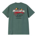 CARHARTT WIP CRAB PAINT T-SHIRT SILVER PINE - Image 2