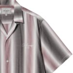 CARHARTT WIP DASHNER SHIRT DASHER STRIPE GRAPHITE WHITE - Image 3