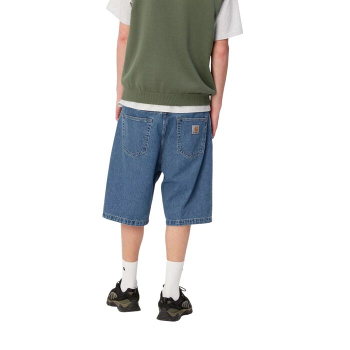 CARHARTT WIP LANDON SHORT BLUE HEAVY STONE WASH - Image 2