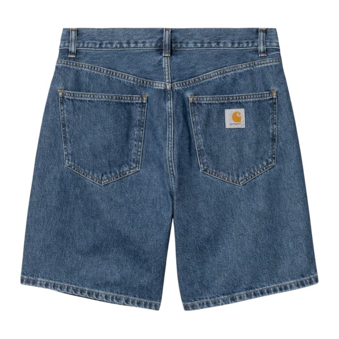 CARHARTT WIP NOLAN SHORT BLUE HEAVY STONE WASH - Image 2