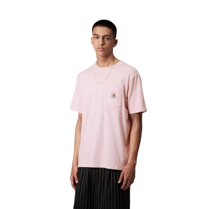 CARHARTT WIP POCKET T-SHIRT AIR PINK - Image 3