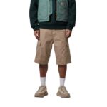CARHARTT WIP REGULAR CARGO SHORT LEATHER RINSED